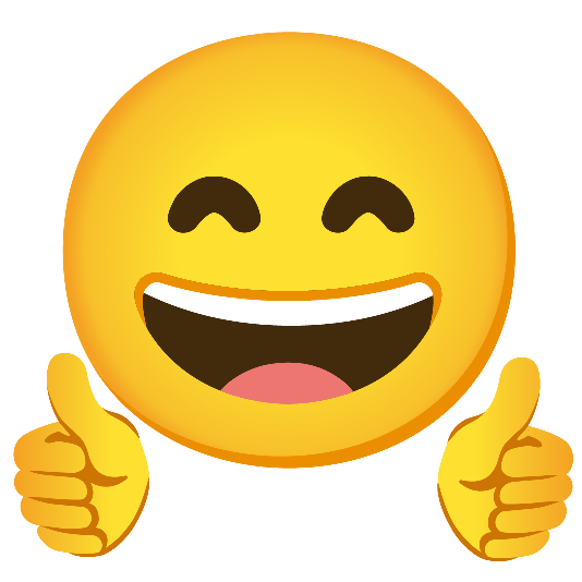 Nálepka z Kuchyně emodži pro emodži 👍 a 😄